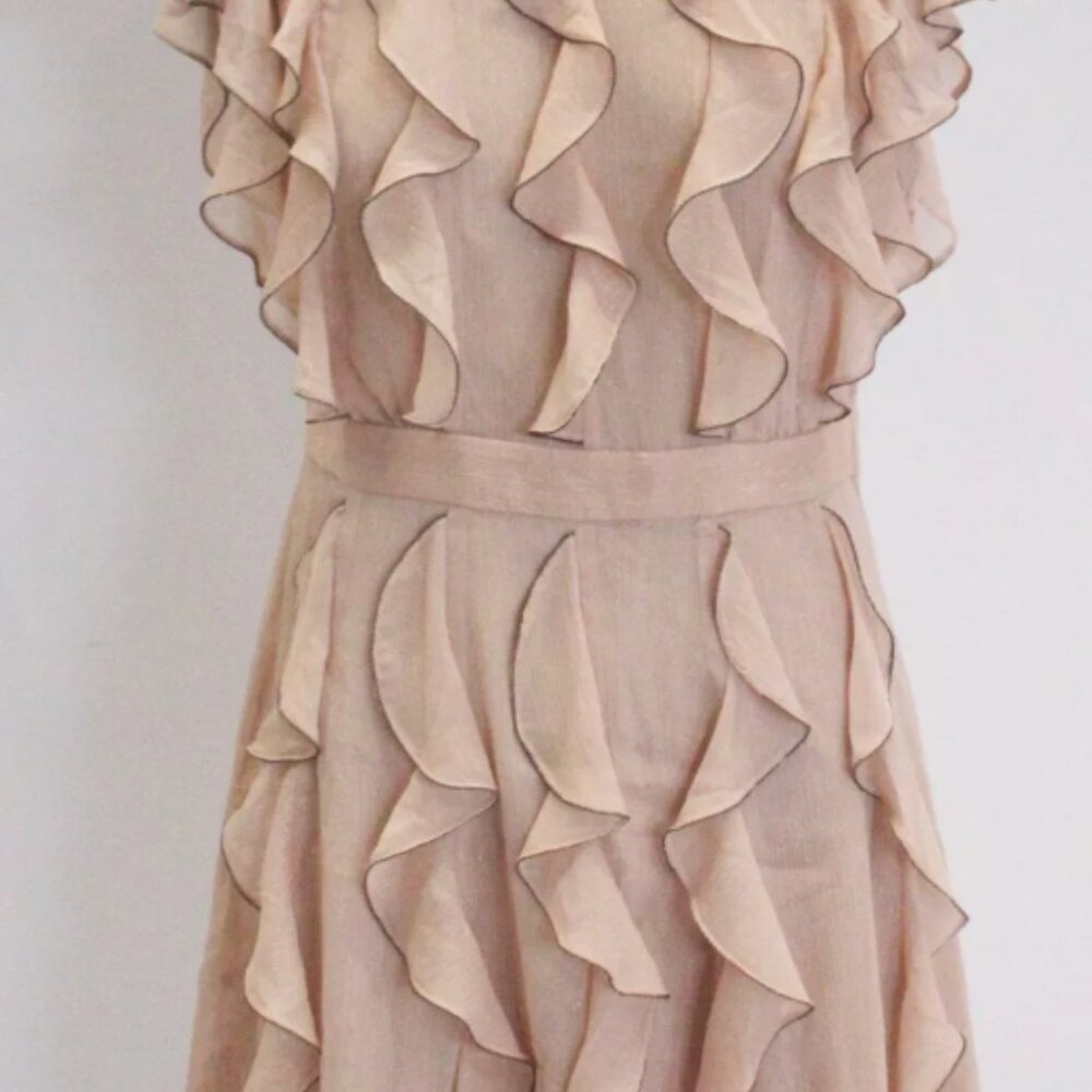 Ted Baker Women's Ruffled Mini Dress with Metal Ball Trim AR8 Size US: 2